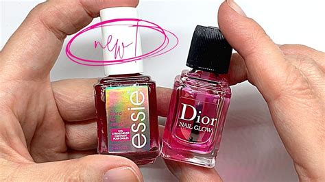 dior nail glow vs essie hard to resist|Dior clear natural tint.